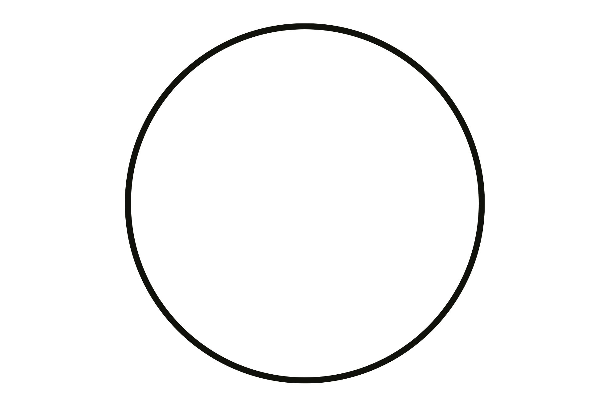 Rond: Découpe de forme ronde au format indiqué