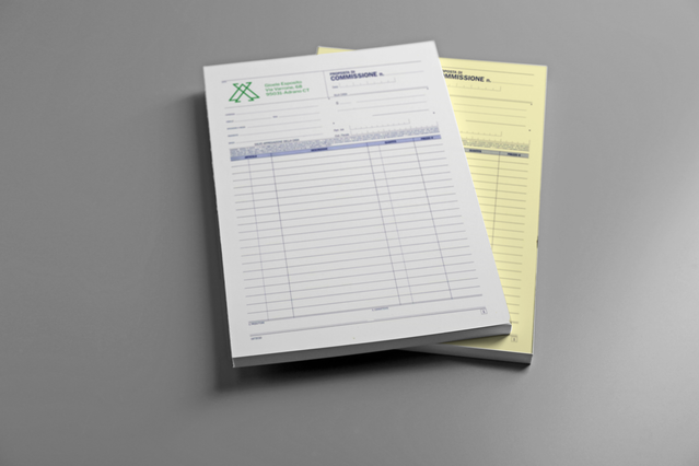 Blocs autocopiants blanc et jaune pour commandes factures et tenue registres. Sprint24.
