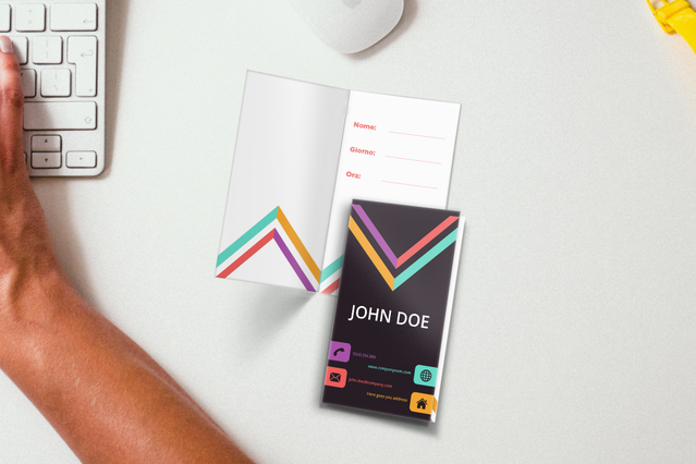 Cartes rendez-vous personnalisées avec bordures colorées Cartes de rendez-vous personnalisées avec bordures colorées et détails du patient.