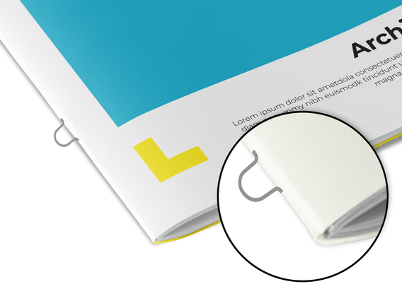 Livre avec Reliure Métalliques Personnalisé: Impression reliure points métalliques : qualité et praticité pour entreprises, thèses, brochures... Éditeur ? TVA réduite ? Détails ici !