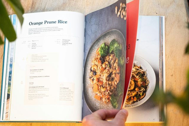 Mise en page livre cuisine instructions recette detaillees photographies culinaires riz orange. Sprint24.