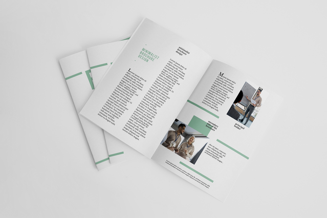 Livret personnalise professionnel avec photographies integrees et couleurs accent. Sprint24.