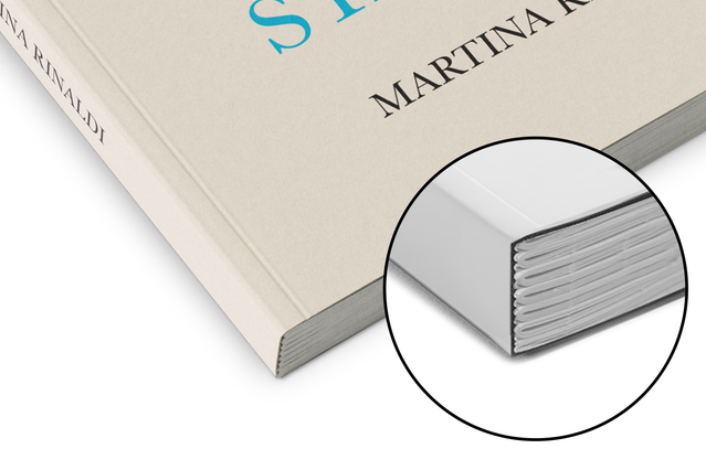 Reliure cousue-collée: * Aspect élégant et professionnel
* Durable et résistant à une manipulation fréquente
* Adaptée pour les livres, catalogues et brochures