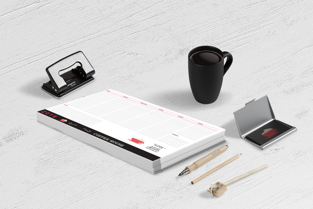 Tapis bureau personnalise calendrier integre pour planification quotidienne et rendez-vous. Sprint24.
