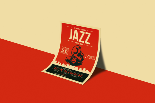 Tract A5 brillant 115gr design rouge vif. Promotion concerts et événements impression qualité Sprint24.
