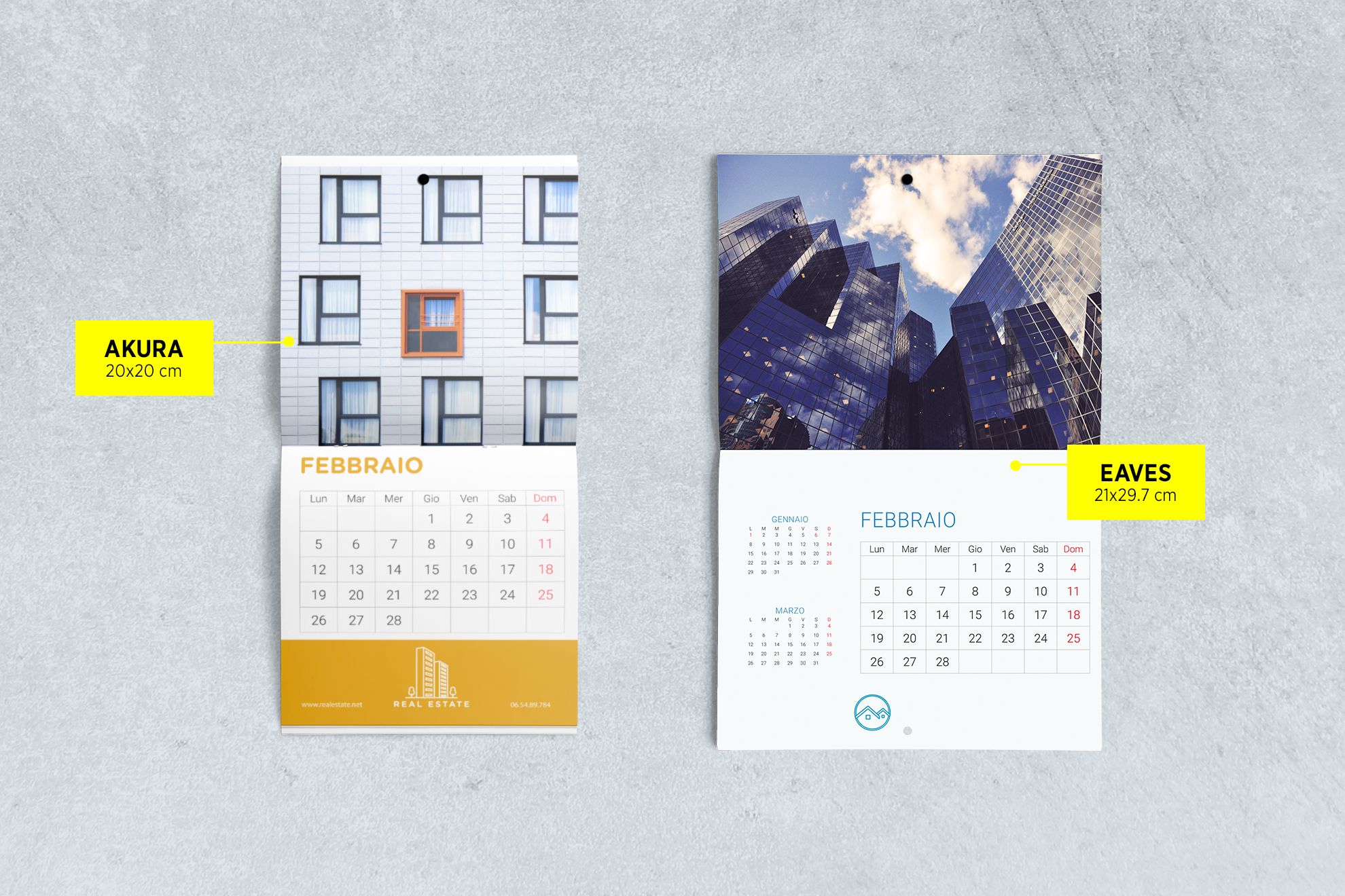 Imprimer en ligne Calendrier avec agrafe métallique Imprimer en ligne Calendrier avec agrafe métallique
