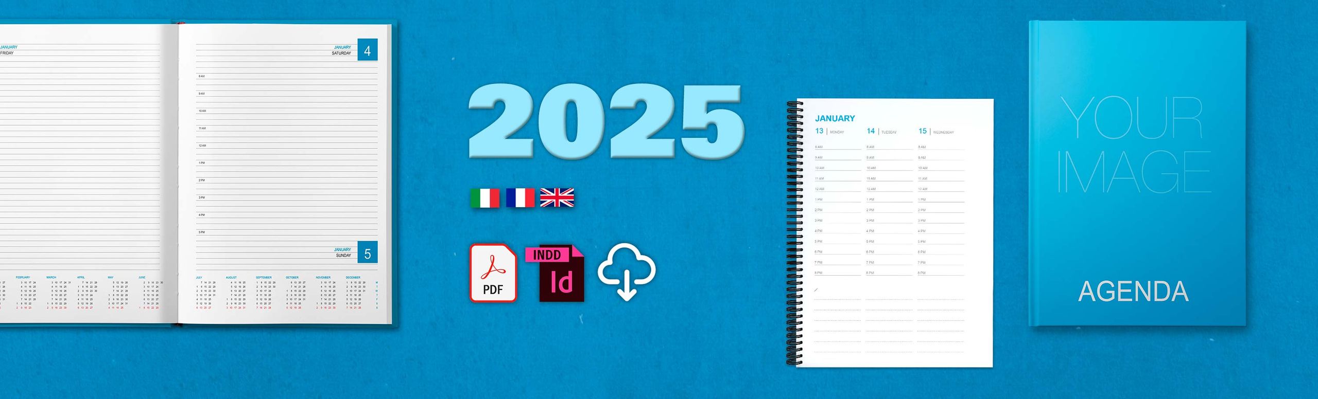 Impression Agendas 2025 Gratuits en ligne | sprint24.fr