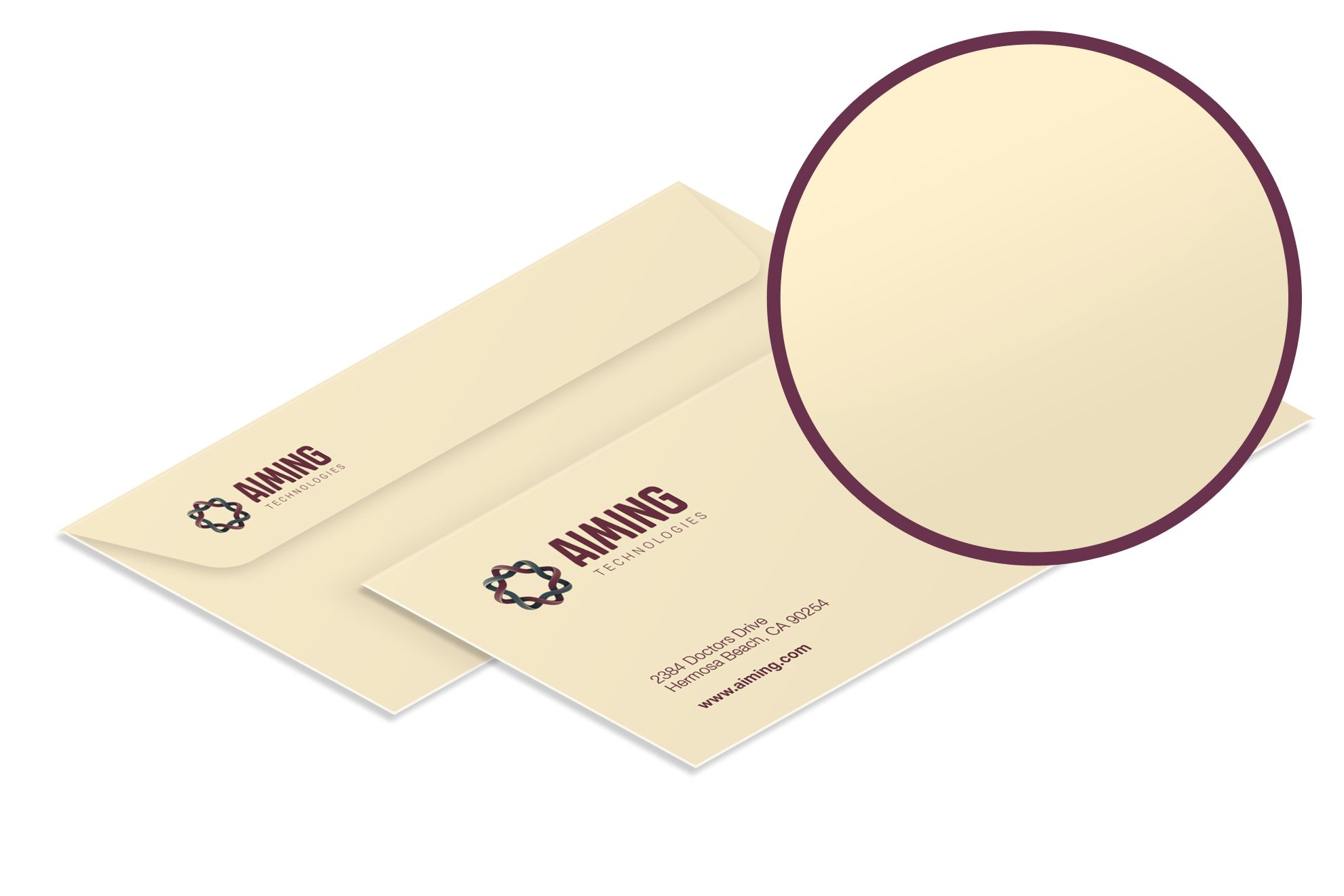 Enveloppes Splendorgel Avorio Personnalisées : Imprimez en Ligne: Couleur délicate et papier velout…