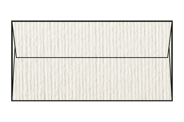 Acquerello Crème (bande de protection (strip), découpe carrée): 11x22…: Papier naturel ivoire de pure cellulose certifiée FSC. Surface: gaufrée avec lignes parallèles. Producteur: Fedrigoni