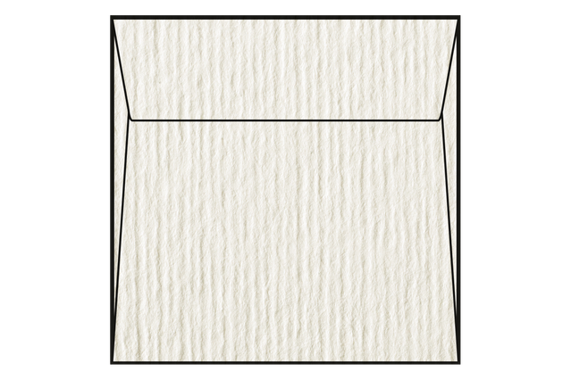 Acquerello Crème (bande de protection (strip), découpe carrée): 17x17…: Papier naturel ivoire de pure cellulose certifiée FSC. Surface: gaufrée avec lignes parallèles. Producteur: Fedrigoni