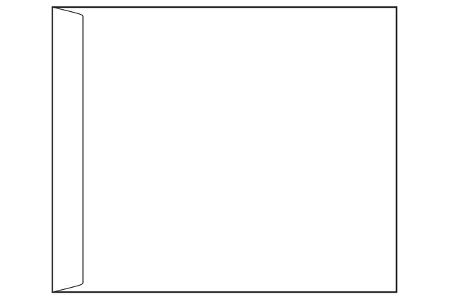Pochettes (Kraft blanche, bande de protection (strip)): 36,50x44 cm: Enveloppes réalisées en papier naturel non couché de couleur blanche (80/100 gr).