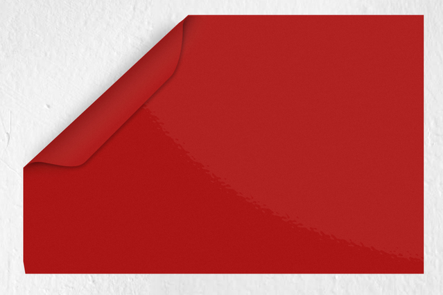 Pvc brillant Rouge: Adhésif acrylique à base solvant, de type monomérique calandré. Colle permanente avec adhésivité immédiate. Adapté à toutes les surfaces planes (à l'exception …
